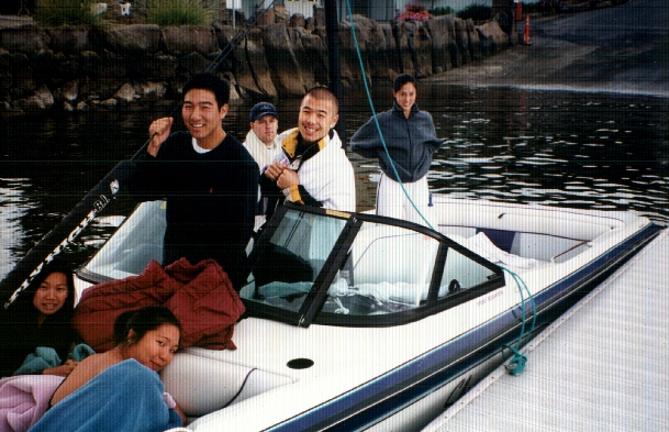 Waterskiing, summer '98, with t...